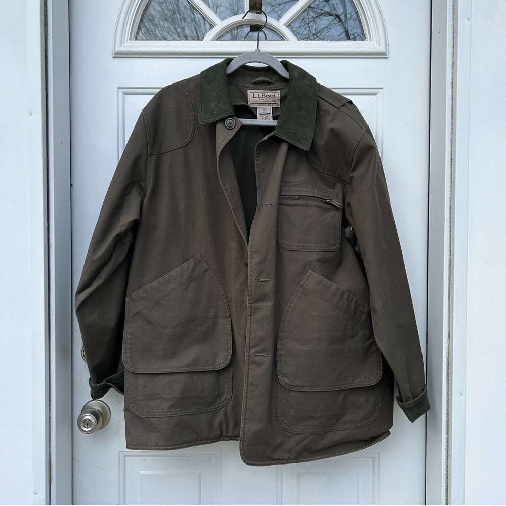 Vintage LL Bean Men’s Field Coat with Game Bag | EUC Men’s Large - Picture 4 of 13